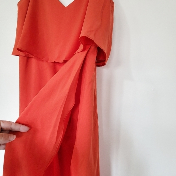 NWT City Chic Sexy Overlay Maxi Dress in Fire Cracker Size S/16 - Picture 8 of 12